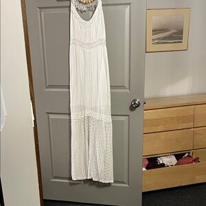 Abercrombie & Fitch Cream Maxi Dress